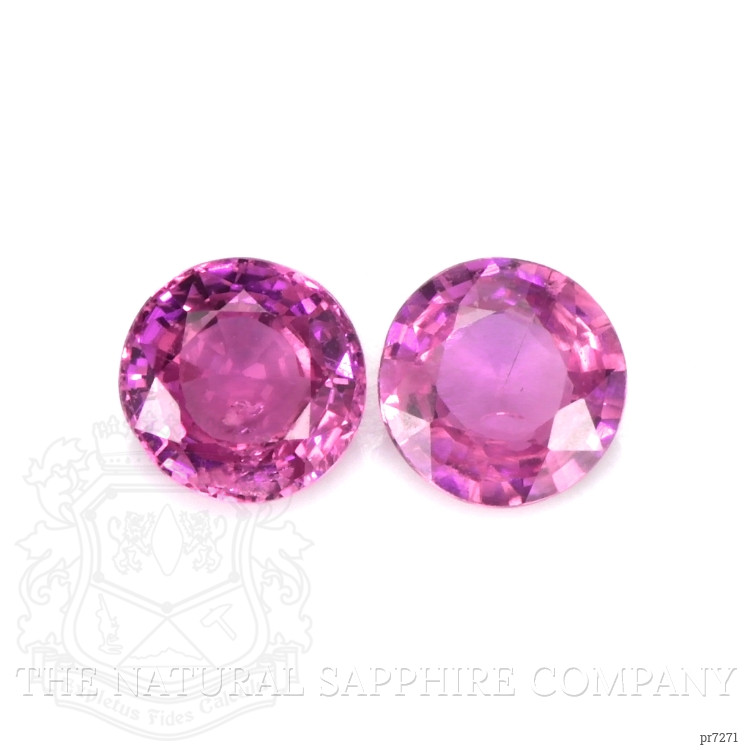 2.18 Ct.Tw. Purplish Pink Sapphire Pair from Ceylon (Sri Lanka)