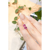 2.18&nbsp;Ct.Tw.Total Carat Weight Purplish Pink Sapphire Pair from Ceylon (Sri Lanka) Life Style