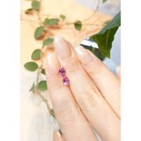 1.38&nbsp;Ct.Tw.Total Carat Weight Pink Sapphire Pair from Ceylon (Sri Lanka) Life Style