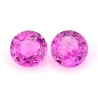 2.12&nbsp;Ct.Tw.Total Carat Weight Pink Sapphire Pair from Ceylon (Sri Lanka) Video