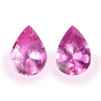 1.39&nbsp;Ct.Tw.Total Carat Weight Pink Sapphire Pair from Ceylon (Sri Lanka) Video