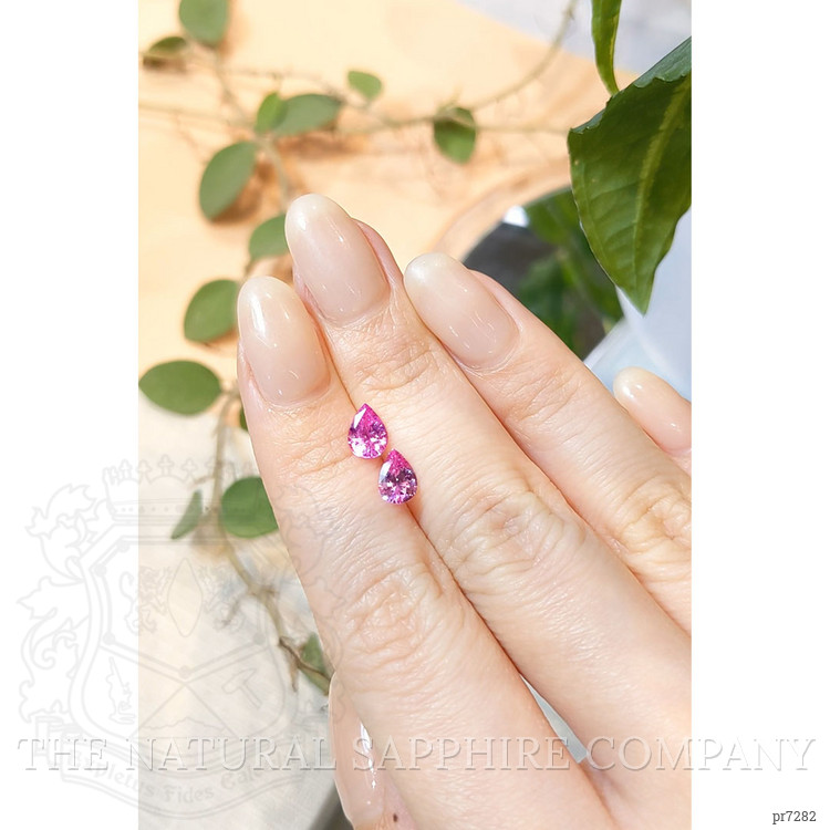 1.39 Ct.Tw. Pink Sapphire Pair from Ceylon (Sri Lanka)