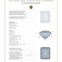 11.25&nbsp;Ct.Tw.Total Carat Weight Citrine Pair from Brazil 3 D Scan Report