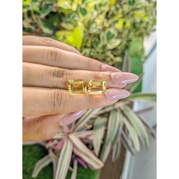 11.18 Ct.Tw. Citrine Pair from Brazil