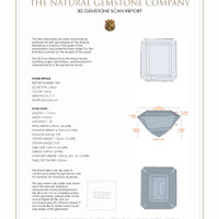 11.18 Ct.Tw.Total Carat Weight Citrine Pair from Brazil 3 D Scan Report