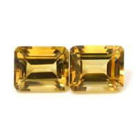 11.27 Ct.Tw.Total Carat Weight Citrine Pair from Brazil Video