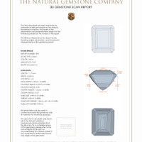 11.27 Ct.Tw.Total Carat Weight Citrine Pair from Brazil 3 D Scan Report