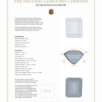 11.27 Ct.Tw.Total Carat Weight Citrine Pair from Brazil 3 D Scan Report