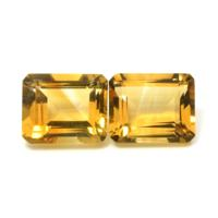 10.55&nbsp;Ct.Tw.Total Carat Weight Citrine Pair from Brazil Video