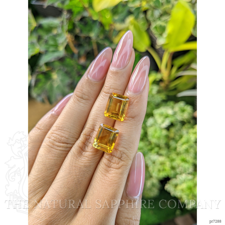 10.55 Ct.Tw. Citrine Pair from Brazil