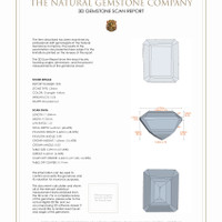 10.55&nbsp;Ct.Tw.Total Carat Weight Citrine Pair from Brazil 3 D Scan Report