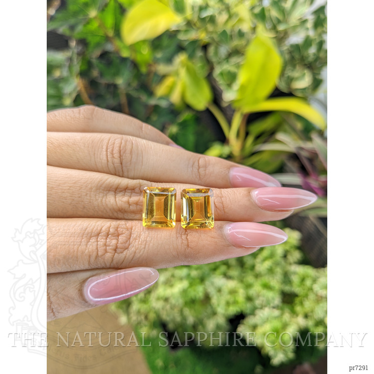 11.34 Ct.Tw. Citrine Pair from Brazil