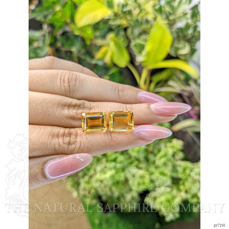 11.34 Ct.Tw. Citrine Pair from Brazil