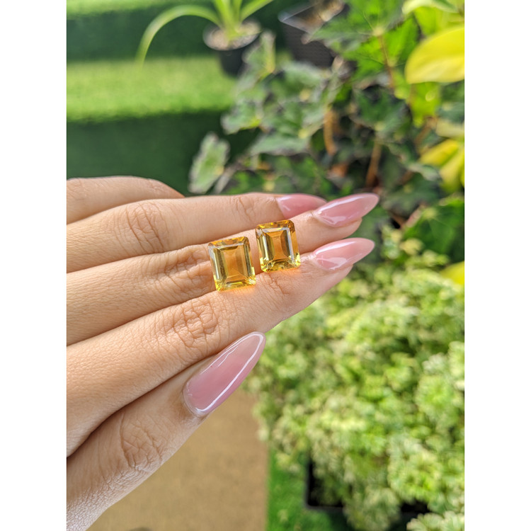 11.34 Ct.Tw. Citrine Pair from Brazil