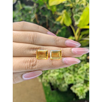 10.76 Ct.Tw.Total Carat Weight Citrine Pair from Brazil Life Style