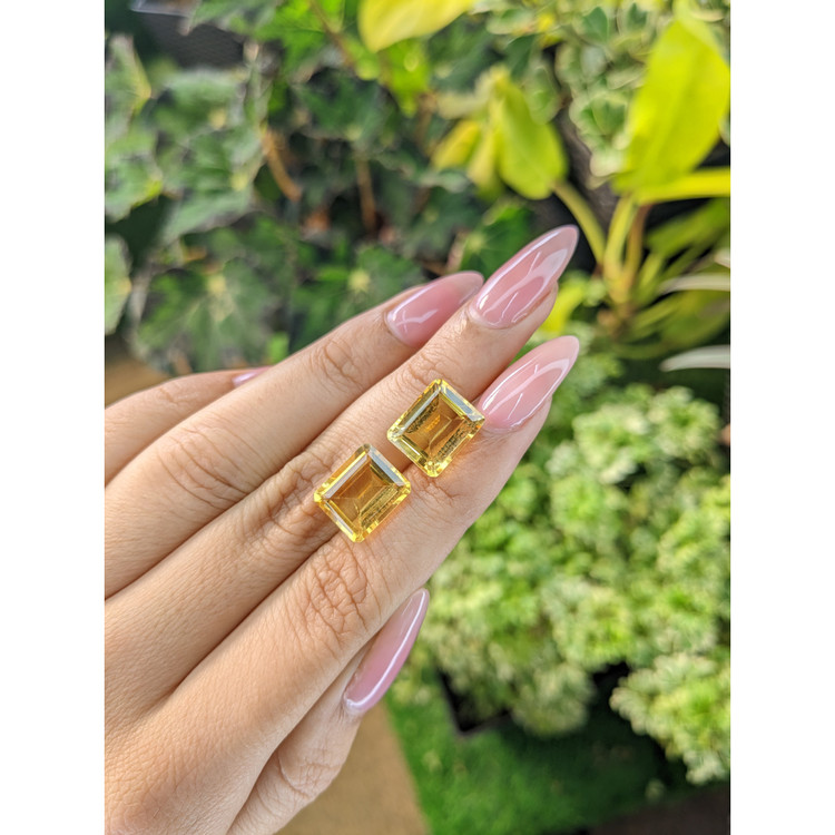 10.76 Ct.Tw. Citrine Pair from Brazil