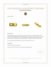 11.51 Ct.Tw.Total Carat Weight Citrine Pair from Brazil Appraisal