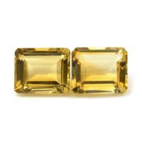 11.51 Ct.Tw.Total Carat Weight Citrine Pair from Brazil Video