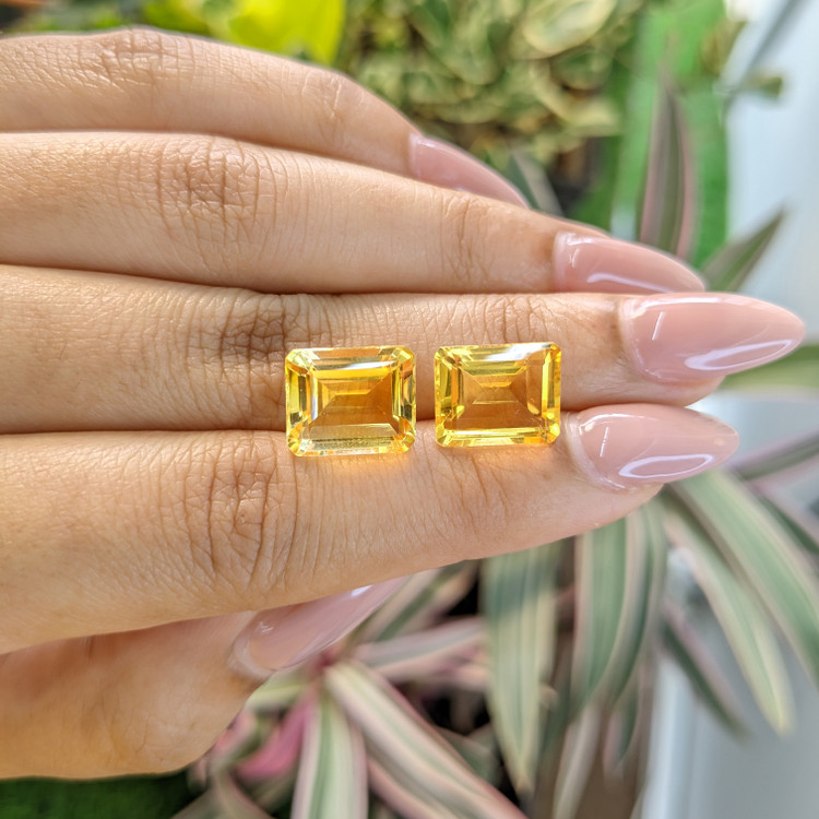 11.51 Ct.Tw. Citrine Pair from Brazil