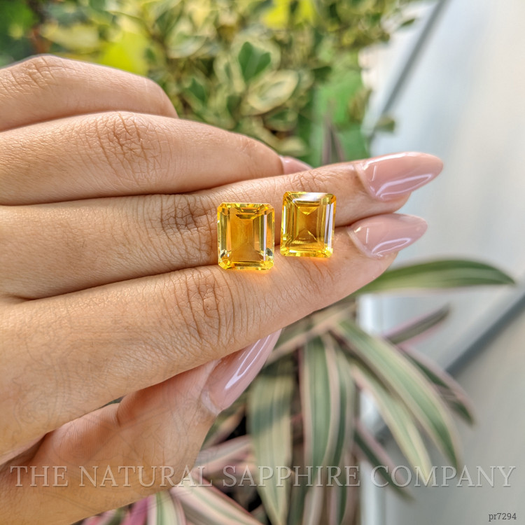 11.51 Ct.Tw. Citrine Pair from Brazil