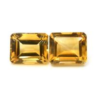 11.73 Ct.Tw.Total Carat Weight Citrine Pair from Brazil Video