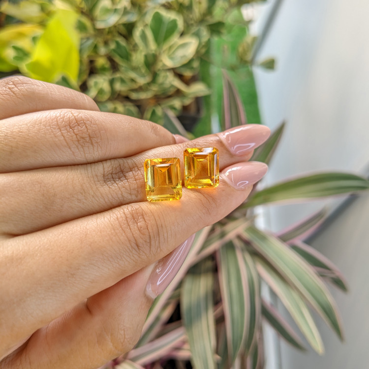 11.73 Ct.Tw. Citrine Pair from Brazil