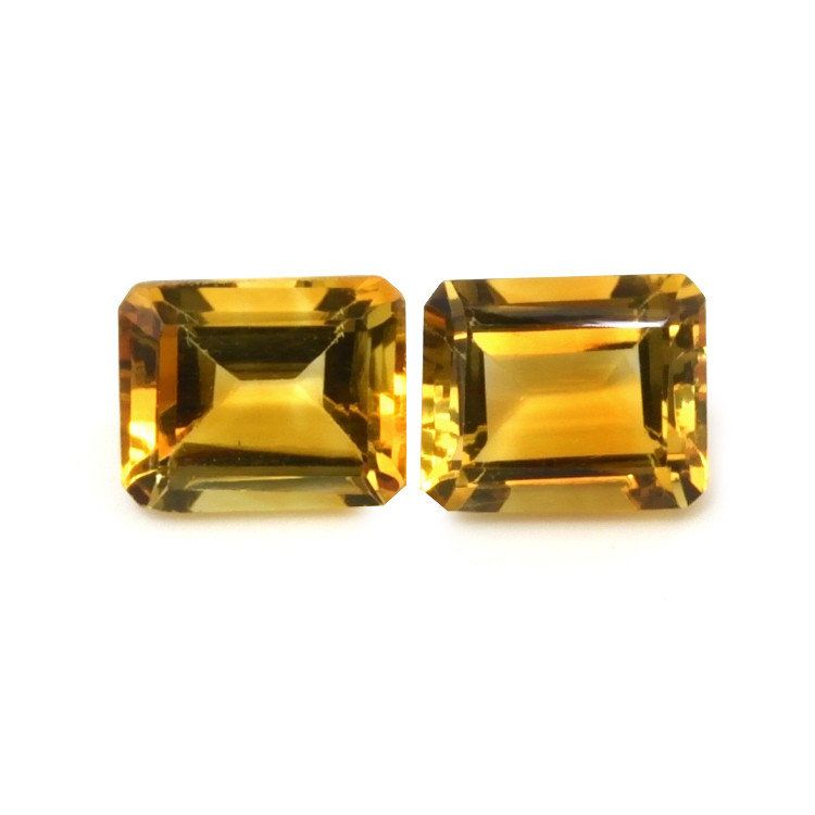 10.78 Ct.Tw. Citrine Pair from Brazil