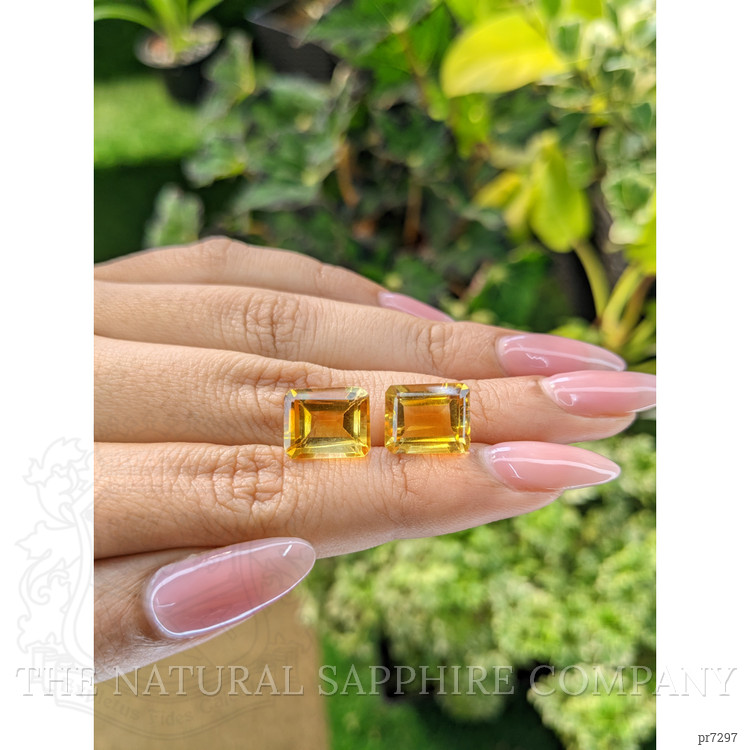 10.78 Ct.Tw. Citrine Pair from Brazil