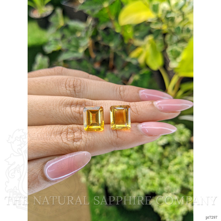 10.78 Ct.Tw. Citrine Pair from Brazil
