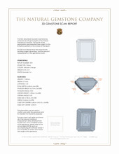 10.78&nbsp;Ct.Tw.Total Carat Weight Citrine Pair from Brazil 3 D Scan Report