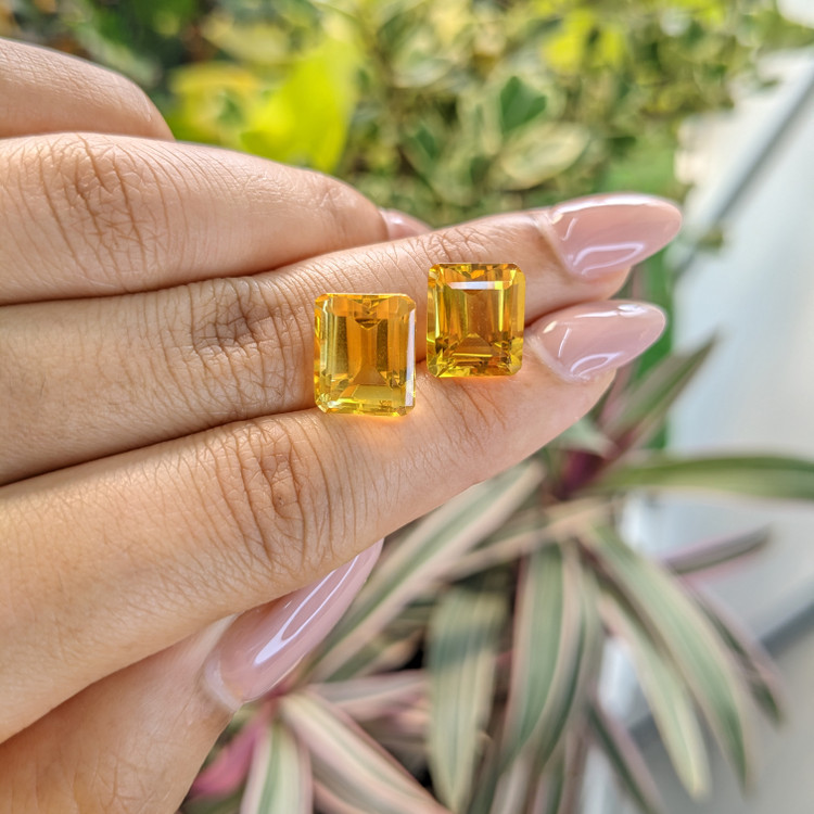 11.27 Ct.Tw. Citrine Pair from Brazil