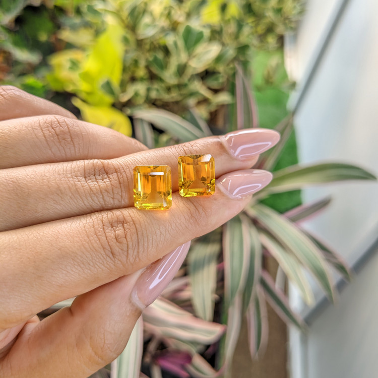11.27 Ct.Tw. Citrine Pair from Brazil
