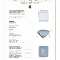 11.27 Ct.Tw.Total Carat Weight Citrine Pair from Brazil 3 D Scan Report