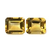 10.66 Ct.Tw.Total Carat Weight Citrine Pair from Brazil Video
