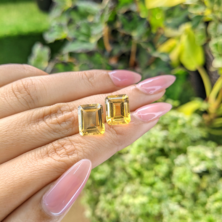 10.66 Ct.Tw. Citrine Pair from Brazil