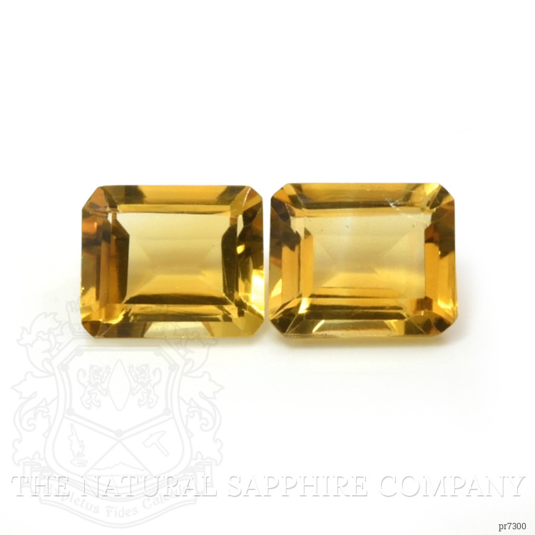 9.86 Ct.Tw. Citrine Pair from Brazil
