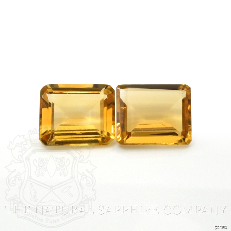 9.41 Ct.Tw. Citrine Pair from Brazil