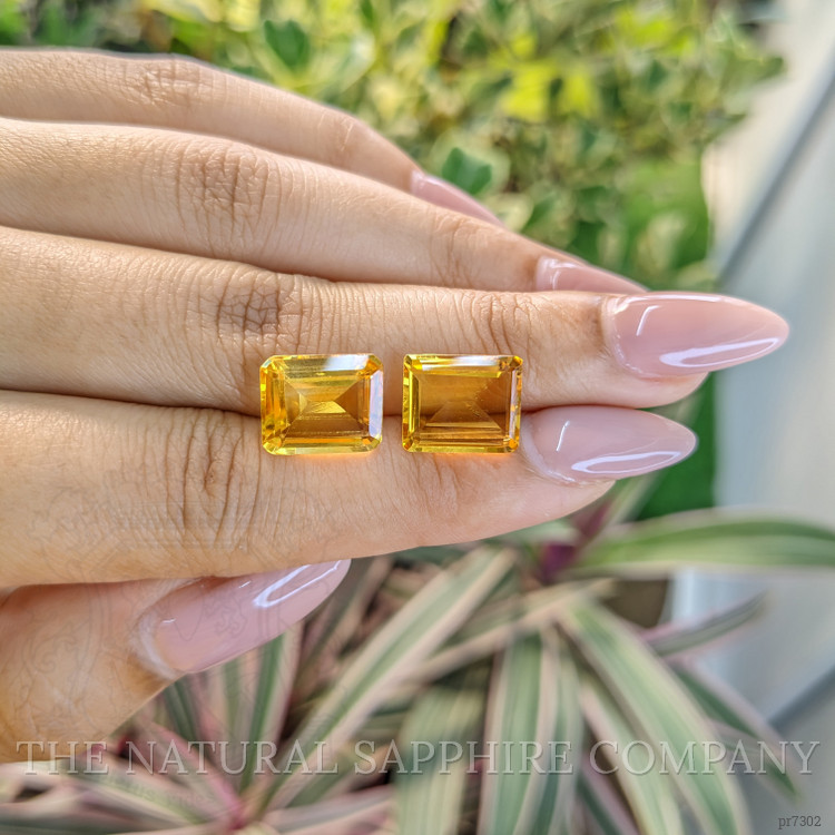 9.41 Ct.Tw. Citrine Pair from Brazil
