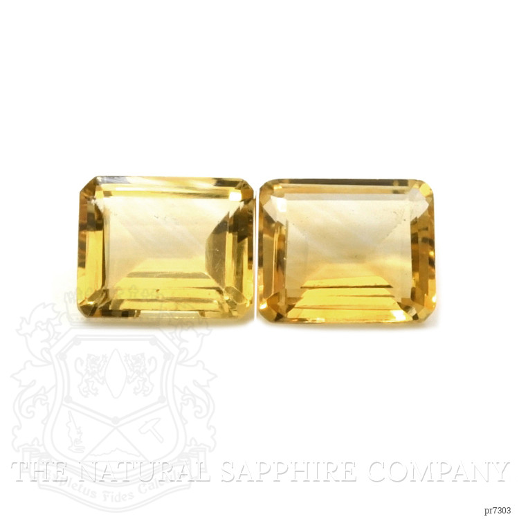 9.72 Ct.Tw. Citrine Pair from Brazil