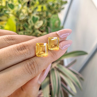 9.72 Ct.Tw.Total Carat Weight Citrine Pair from Brazil Life Style