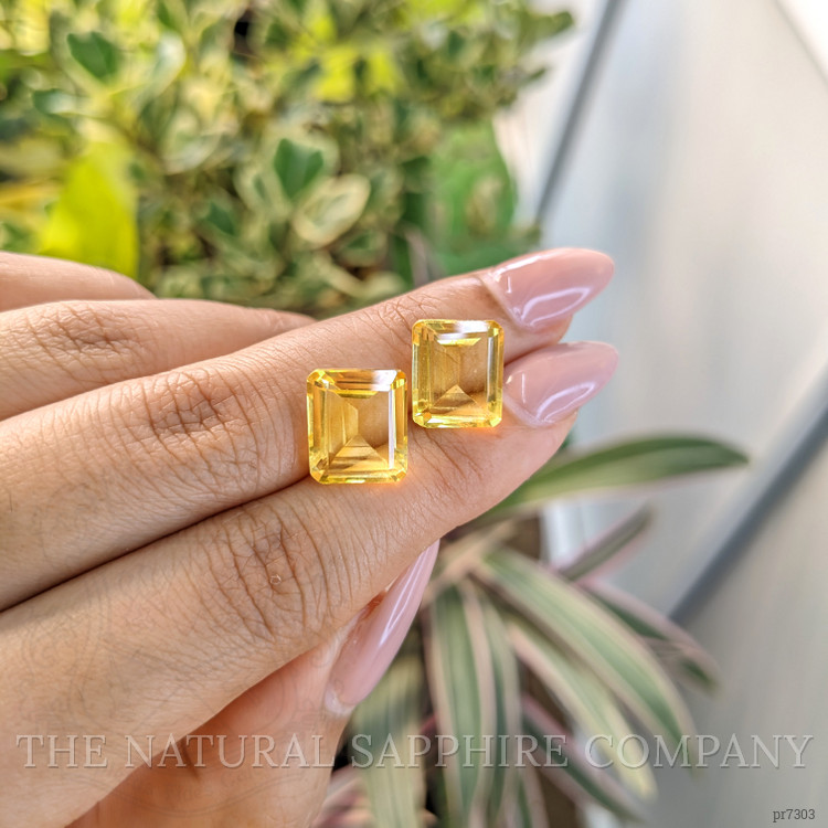 9.72 Ct.Tw. Citrine Pair from Brazil