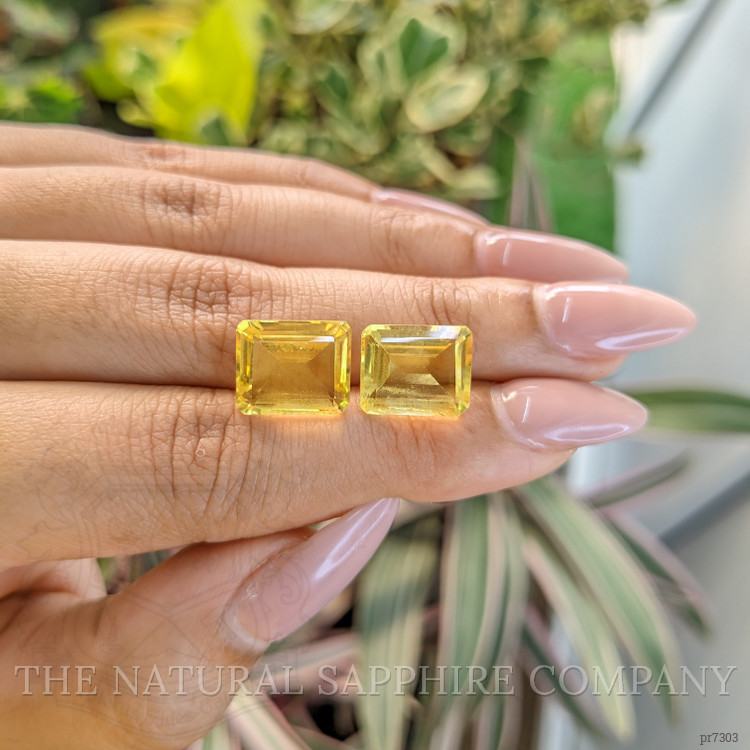 9.72 Ct.Tw. Citrine Pair from Brazil