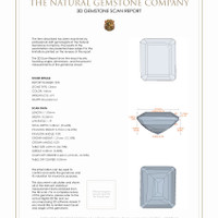 9.72 Ct.Tw.Total Carat Weight Citrine Pair from Brazil 3 D Scan Report