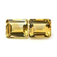 12.15 Ct.Tw.Total Carat Weight Citrine Pair from Brazil Video