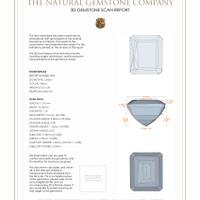 12.15 Ct.Tw.Total Carat Weight Citrine Pair from Brazil 3 D Scan Report