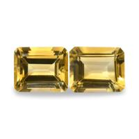 10.92 Ct.Tw.Total Carat Weight Citrine Pair from Brazil Video