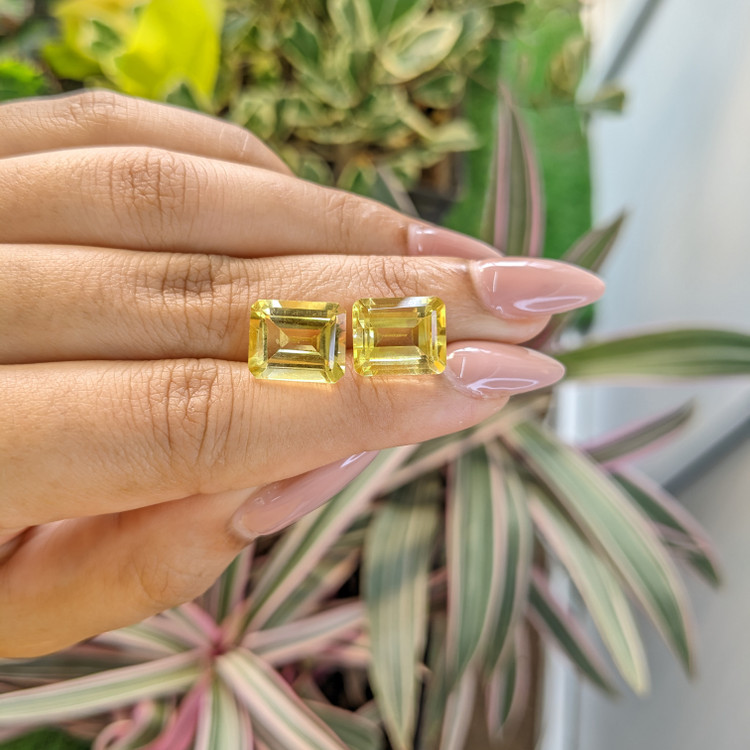 10.92 Ct.Tw. Citrine Pair from Brazil