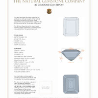 10.92 Ct.Tw.Total Carat Weight Citrine Pair from Brazil 3 D Scan Report