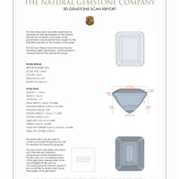 10.92 Ct.Tw.Total Carat Weight Citrine Pair from Brazil 3 D Scan Report