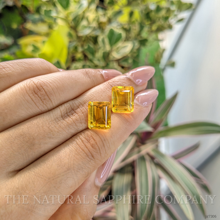 12.41 Ct.Tw. Citrine Pair from Brazil